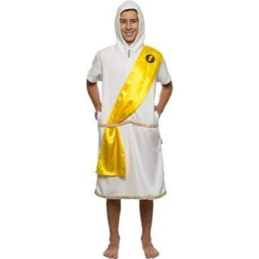 FUNZIEZ! Zeus Costume Pajamas - One Piece Novelty Zeus (White X-Large)